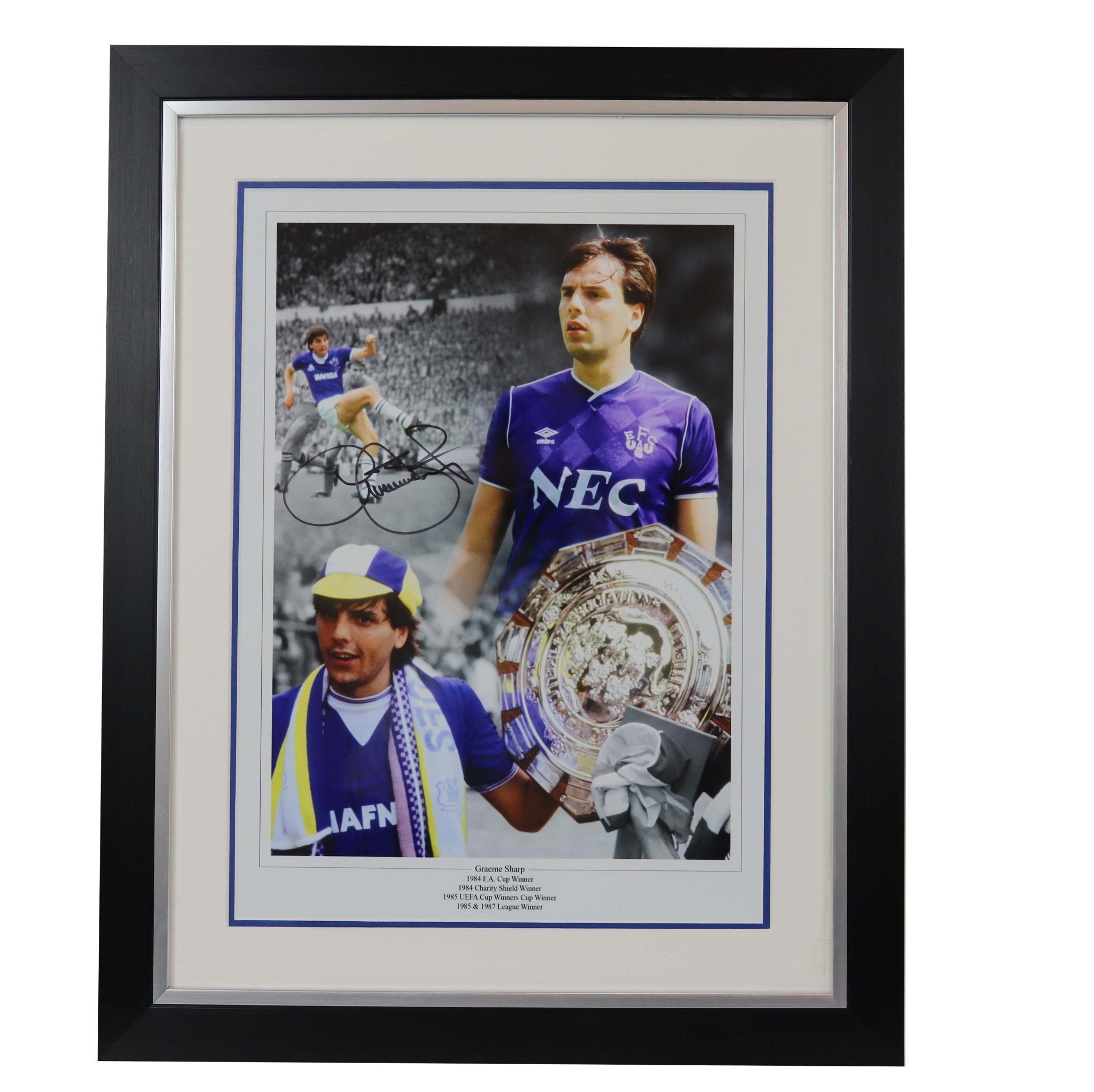 Graeme Sharp Everton signed photograph 12x 16 - Memorabilia Framers Shop